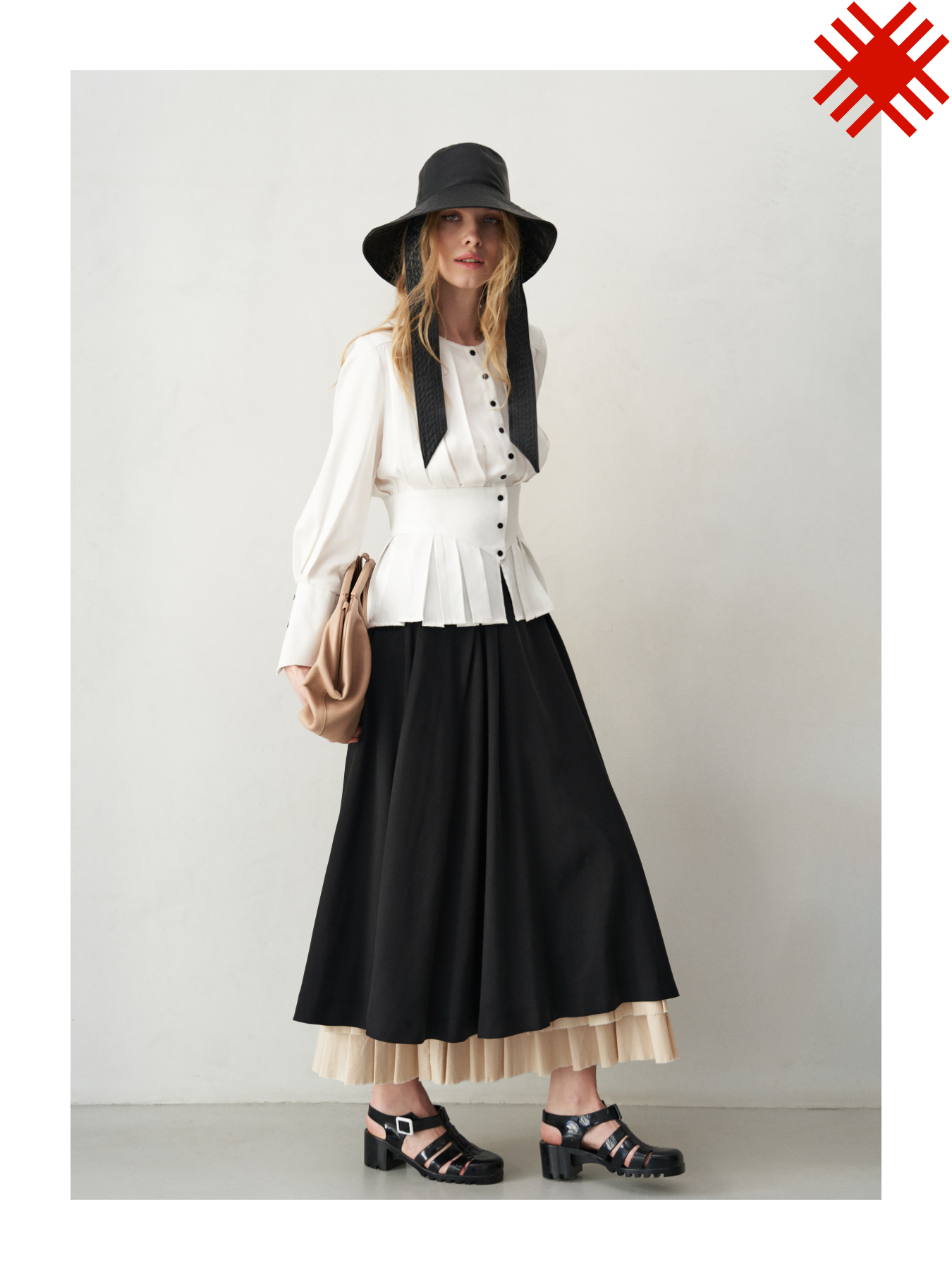 Spick ＆ Span ブラック ホワイト トップス 2色セット Спідниця чорна Д.У.Х — базовий стиль, купити онлайн – kobzart